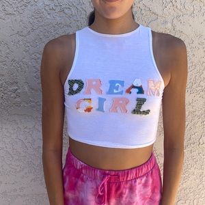 Boutique soft knit crop top “dream girl”